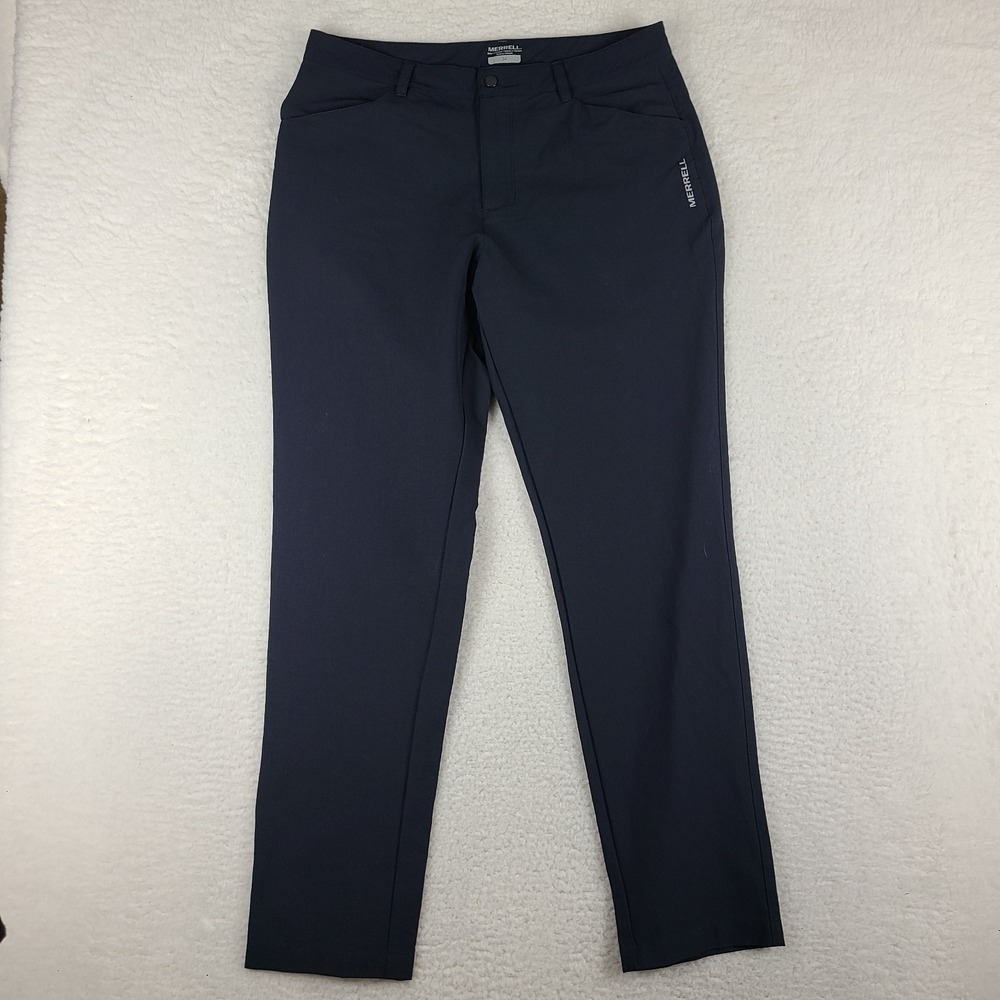 Merrell Pants Mens 34x32‎ Black Slim Straight Performance Tech Golf Chino